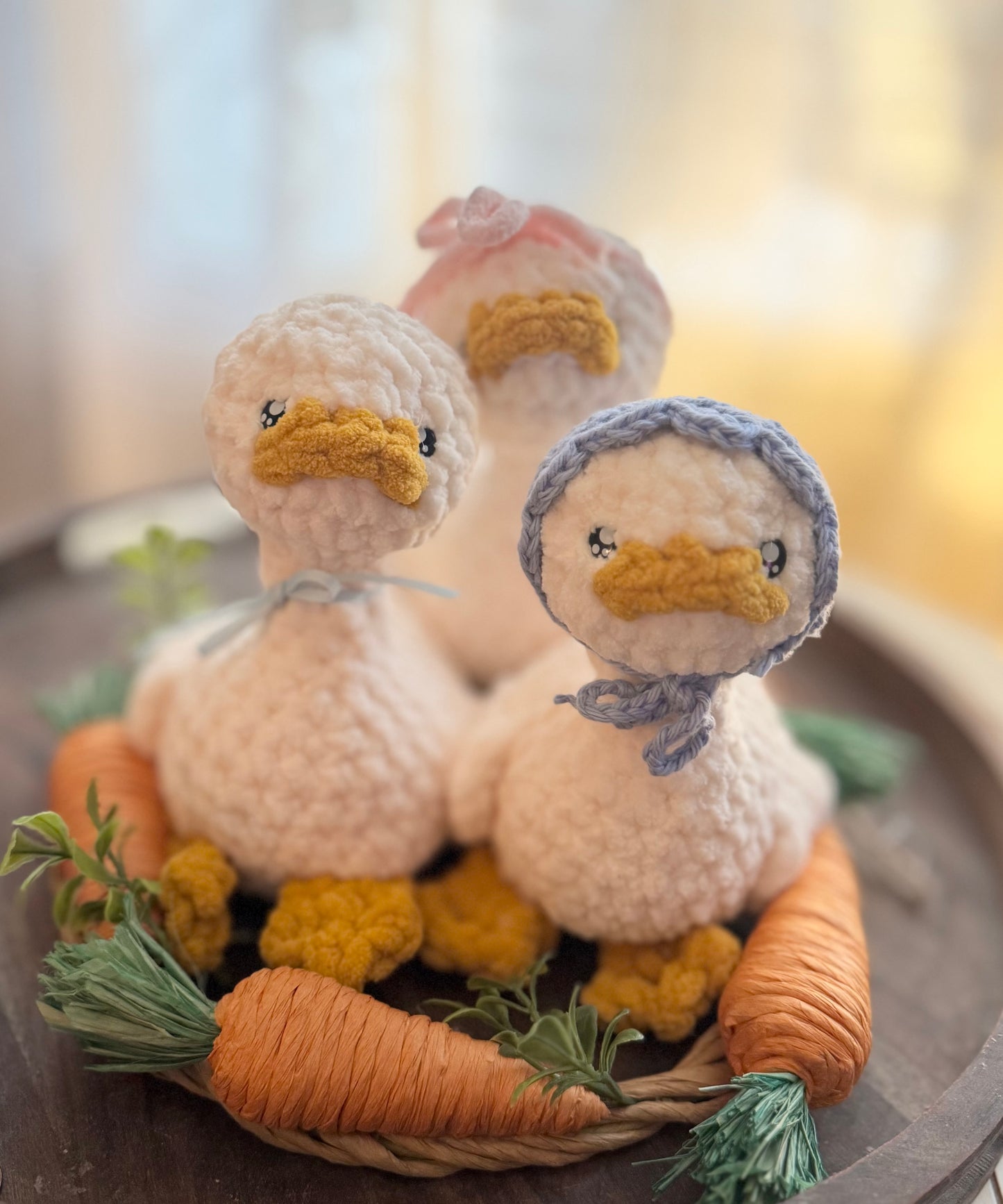 Goose plush for Easter baskets, baby shower gift, new baby gift, handmade, vintage goose,