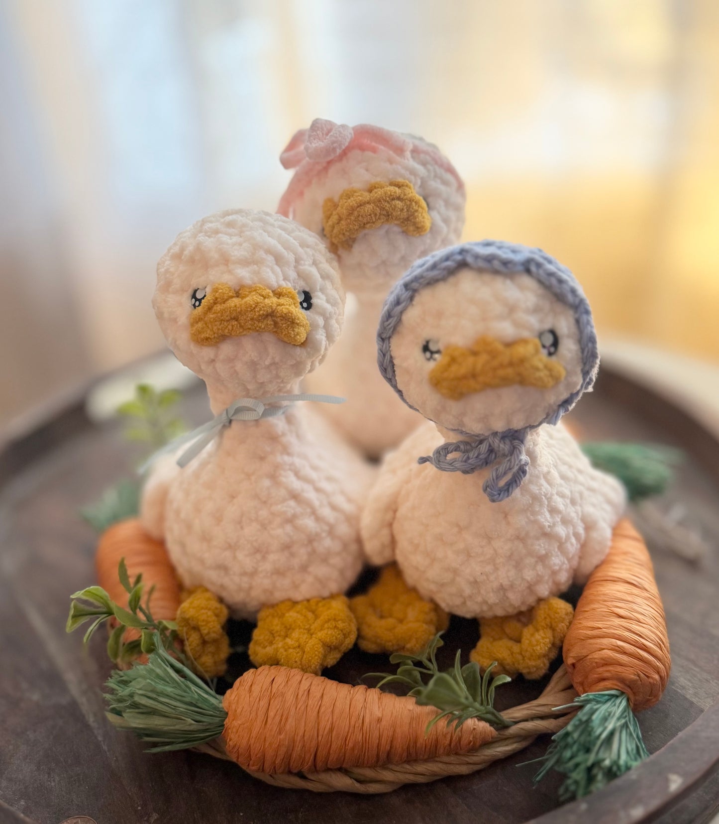 Goose plush for Easter baskets, baby shower gift, new baby gift, handmade, vintage goose,