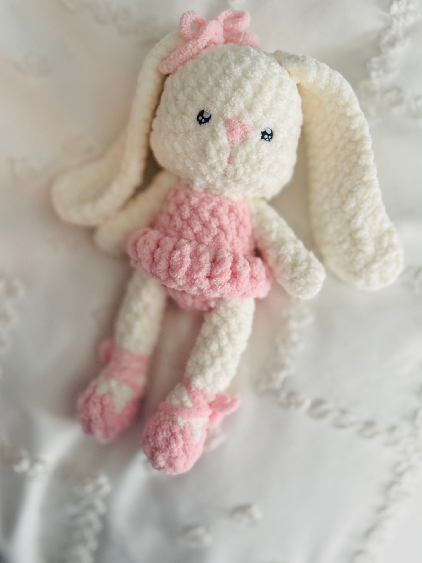 Crocheted plush bunny