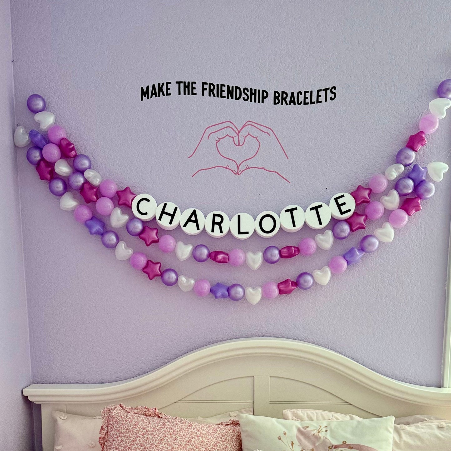 Friendship bracelet, Taylor swift party, giant friendship bracelet banner, girls birthday party decor, Taylor swift bedroom decor, swiftie birthday party