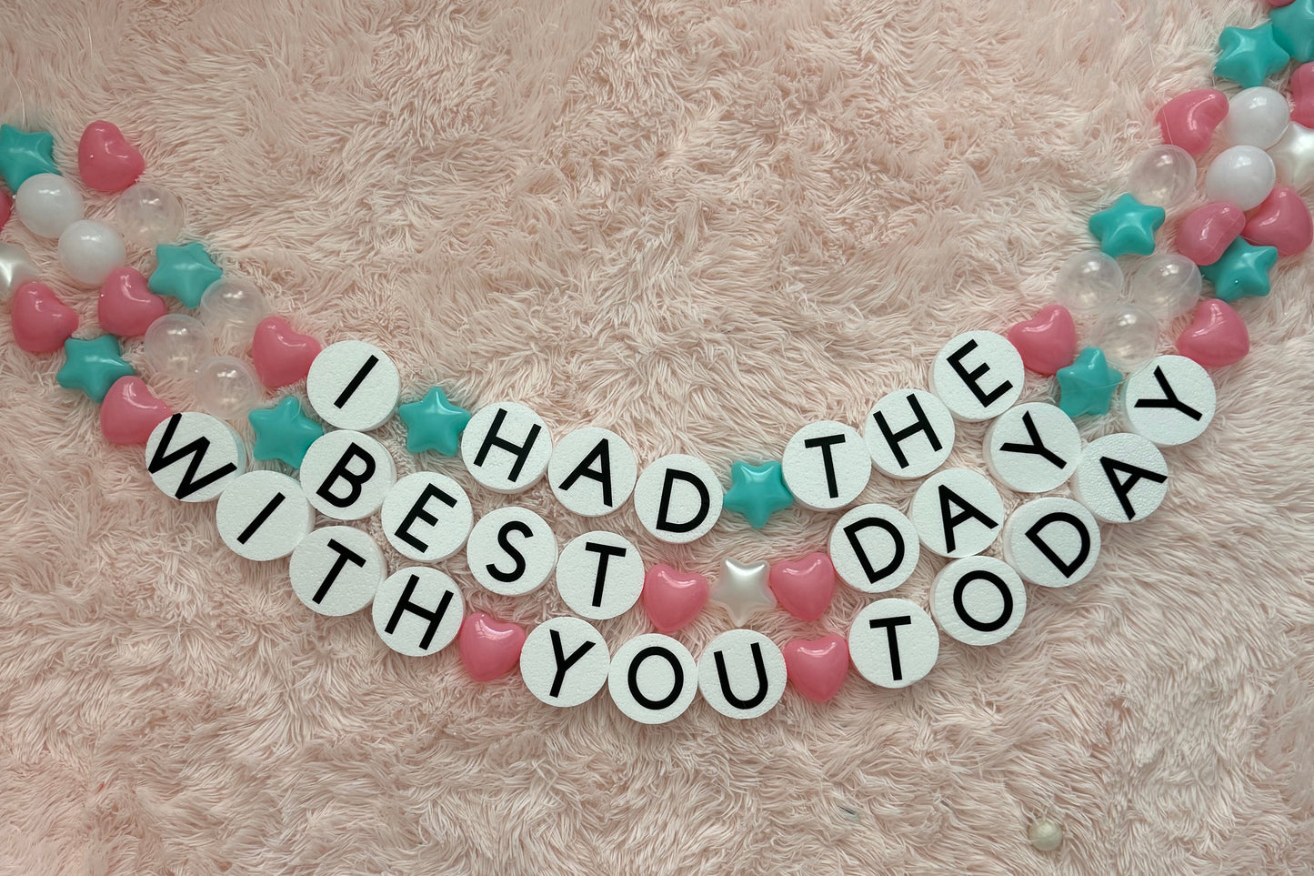Giant friendship bracelet banner (I had the best day with you today taylor swift